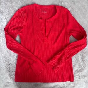 Aerie red long sleeve